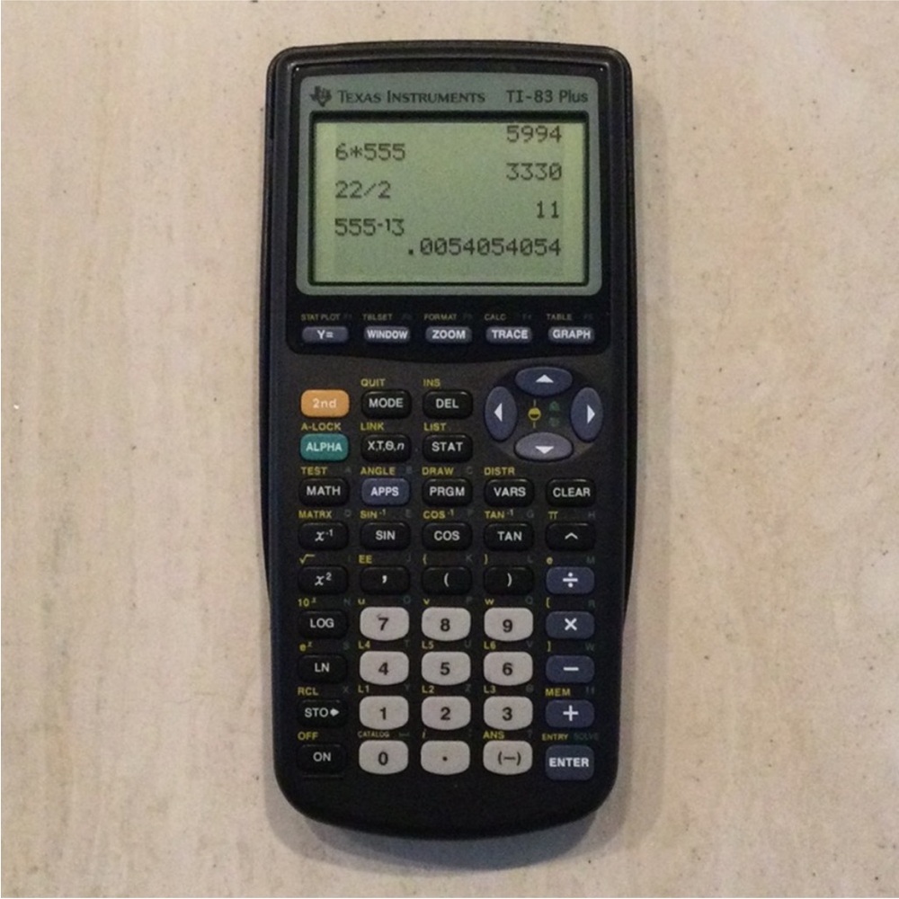Texas Instruments TI-83 PLUS Grafting Calculator